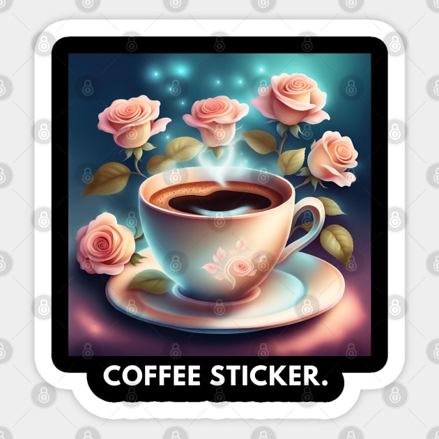 Coffee lover Gift Sticker by BlackMeme94